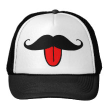 Moustache drôle casquette