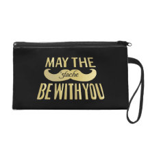 Moustache drôle - mai le Stache soit avec vous Sac À Main Avec Dragonne