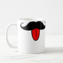 Moustache drôle mugs