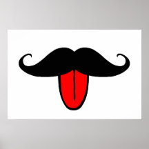 Moustache drôle poster