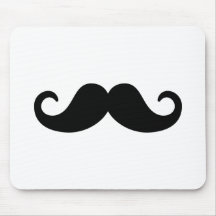 Moustache drôle tapis de souris