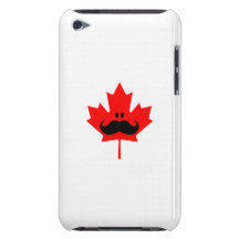 Moustache du Canada - une moustache sur l'érable r Étuis Barely There iPod