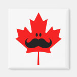 Moustache du Canada - une moustache sur l'érable r Aimants Pour Réfrigérateur