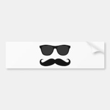 Moustache et cadeau noirs d'humeur de lunettes de  autocollants pour voiture