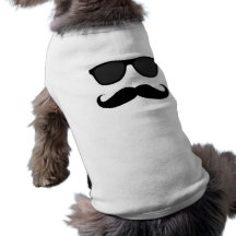Moustache et cadeau noirs d'humeur de lunettes de  vêtement pour chien