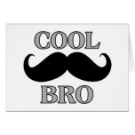Moustache fraîche Bro Cartes De Vœux