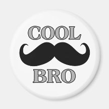 Moustache fraîche Bro Magnets Pour Réfrigérateur