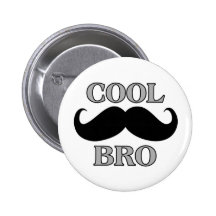 Moustache fraîche Bro Pin's Avec Agrafe