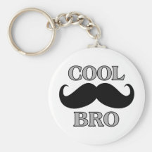 Moustache fraîche Bro Porte-clef