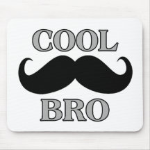 Moustache fraîche Bro Tapis De Souris