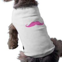 Moustache Girly de pois de roses indien drôles Manteau Pour Animal Domestique