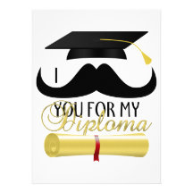 Moustache I vous pour mon diplôme avec le casquett Bristol