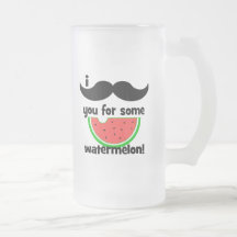 Moustache I vous pour une certaine pastèque ! Tasse À Café