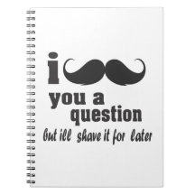 Moustache I vous une question Carnets