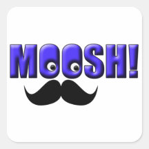 Moustache Moosh ! Autocollants