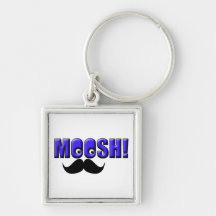 Moustache Moosh ! Porte-clé