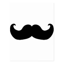 Moustache noire cartes postales