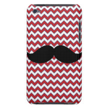 Moustache noire drôle à la mode de guidon, dos de  coques iPod Case-Mate