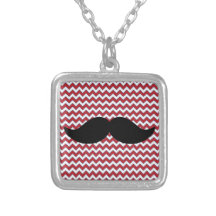 Moustache noire drôle à la mode de guidon, dos de  collier personnalisé