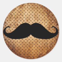 Moustache noire drôle autocollants