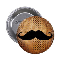 Moustache noire drôle badges