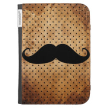 Moustache noire drôle étuis kindle