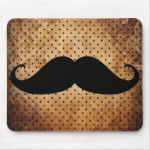 Moustache noire drôle tapis de souris