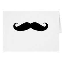 Moustache noire ou moustache noire pour des cadeau cartes de vœux