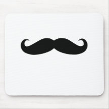 Moustache noire ou moustache noire pour des cadeau tapis de souris