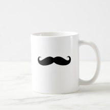 Moustache noire ou moustache noire pour des cadeau tasse