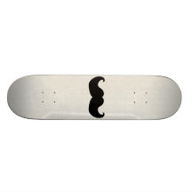 Moustache noire skateboards personnalisés