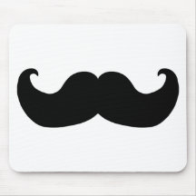 Moustache noire tapis de souris