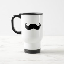 Moustache noire tasses à café