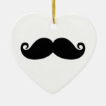 Moustache noire vintage drôle décoration de noël