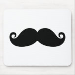 Moustache noire vintage drôle tapis de souris