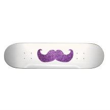 Moustache pourpre de Bling (graphique de scintille Skateboard