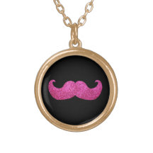 Moustache rose de Bling (graphique de scintillemen Pendentif