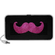 Moustache rose de Bling (graphique de scintillemen Haut-parleurs PC