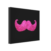 Moustache rose de Bling (graphique de scintillemen Toile Tendue
