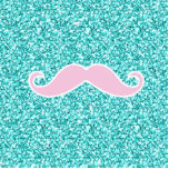 MOUSTACHE ROSE D'IRLY SUR L'EFFET TURQUOISE DE SCI DÉCOUPAGES EN ACRYLIQUE