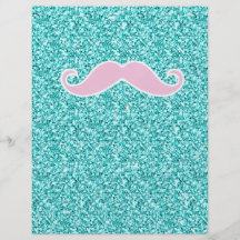 MOUSTACHE ROSE GIRLY SUR L'EFFET TURQUOISE DE SCIN PROSPECTUS