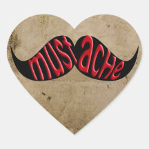Moustache rustique Stache de moustache Autocollants