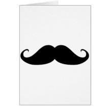 Moustache vous pourquoi ? cartes de vœux