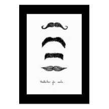 Moustaches à vendre potelé vertical modèles de cartes de visite