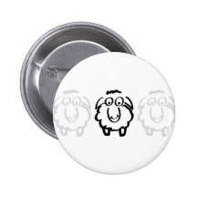 moutons blancs de moutons noirs badge