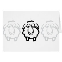 moutons blancs de moutons noirs cartes