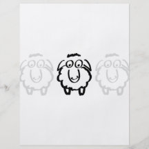 moutons blancs de moutons noirs prospectus en couleur