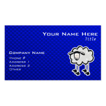 Moutons bleus carte de visite
