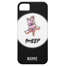 Moutons chinois élégants simples frais de signe de coques iPhone 5 Case-Mate