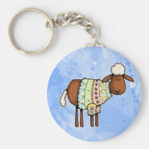 moutons de chandail porte-clé